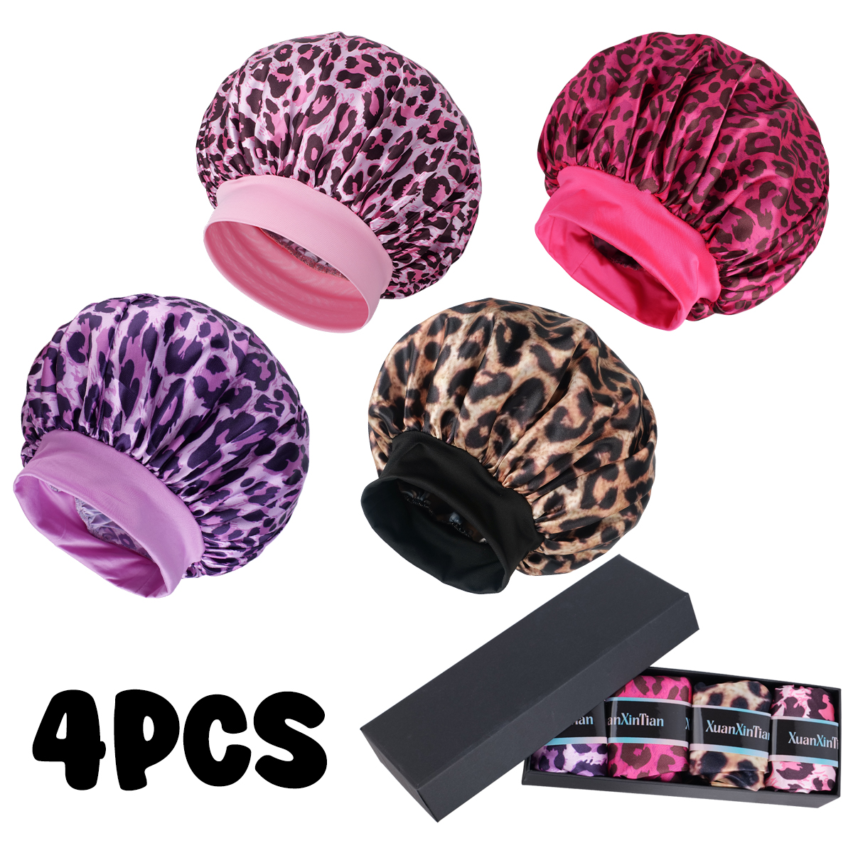 4PCS Mystery Hair Bonnet Gift  - Gift Box Wrap Set 评论和价格