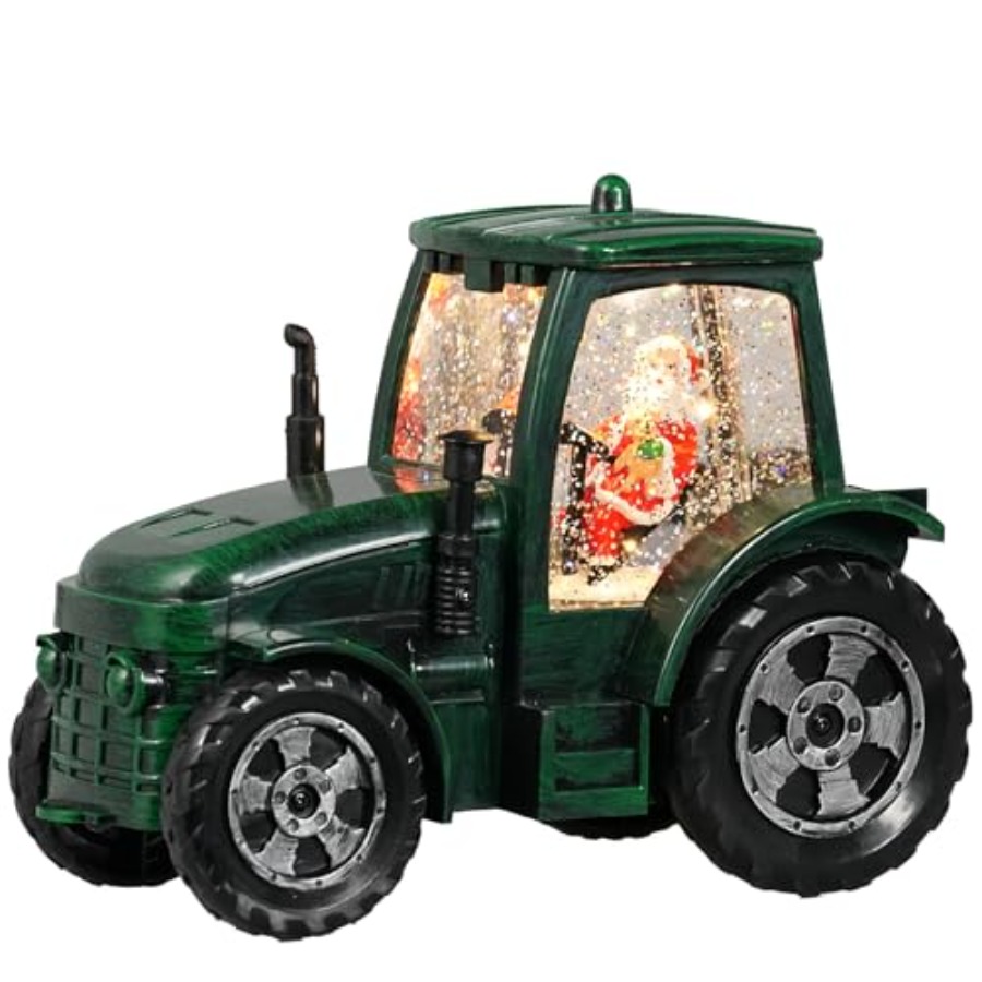 Christmas Snow Globe Tractor S - Snow Globe Musical 评论和价格