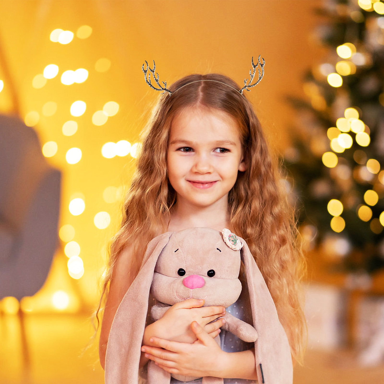 Christmas Antler Headband Rein - Reindeer Antlers Headband 评论和价格