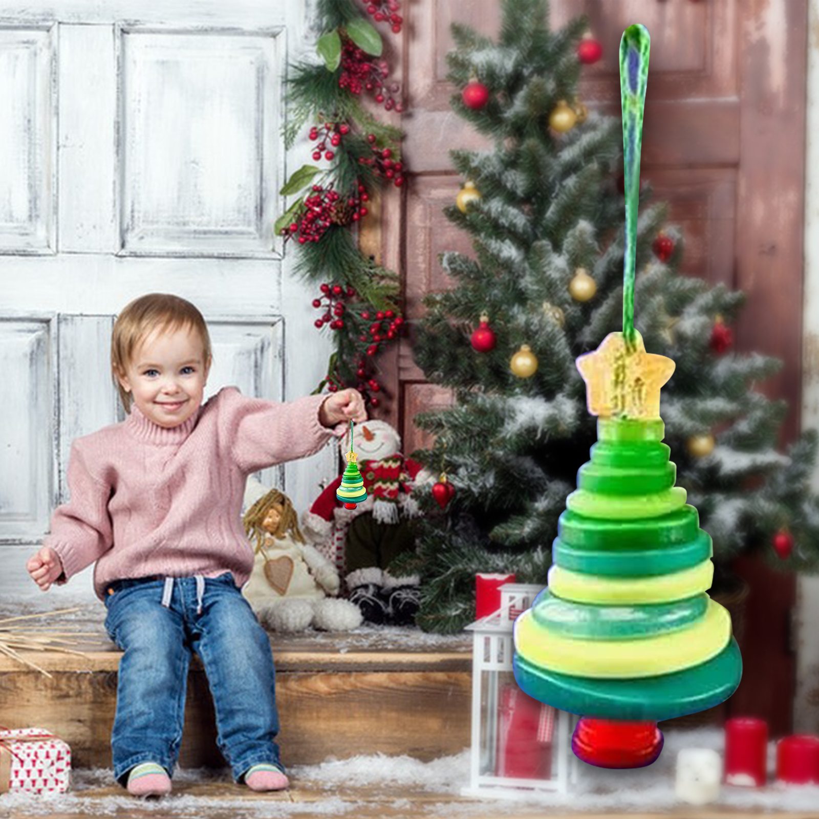 DIY Button Snowman Ornament Ki - Christmas Stocking Hanging 评论和价格
