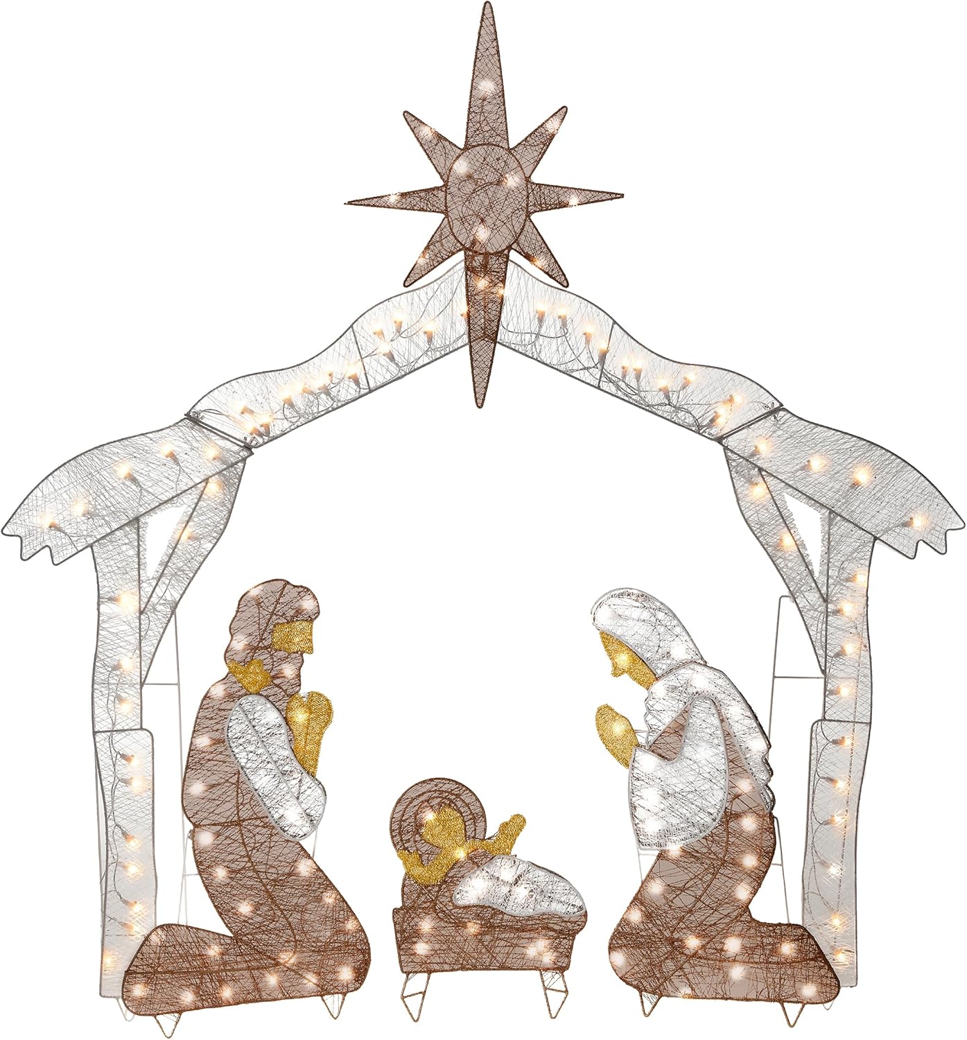 4.5 ft Pre-lit Artificial Chri - Christmas Tree Artificial 评论和价格