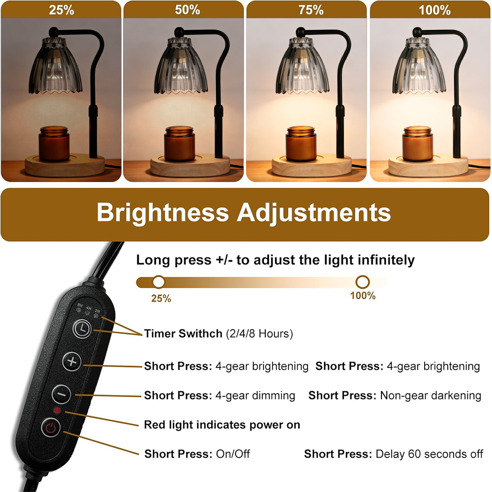 Candle Warmer Lamp with Timer  - Holiday Candle Set 评论和价格