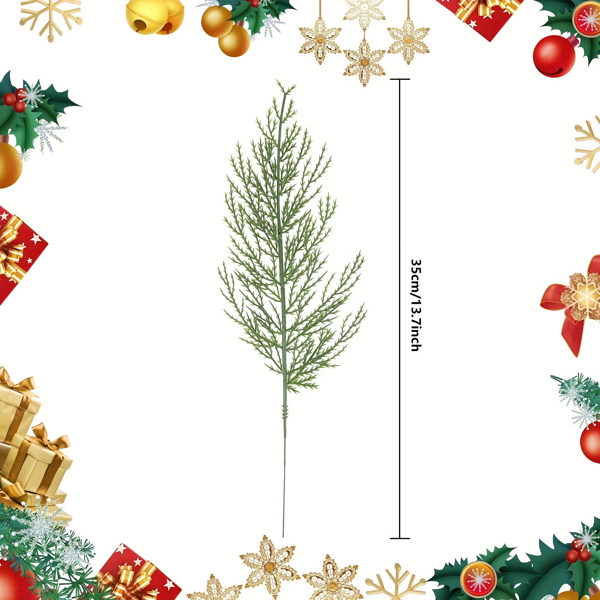 20Pcs Artificial Pine Sprigs F - Christmas Tree Artificial 评论和价格