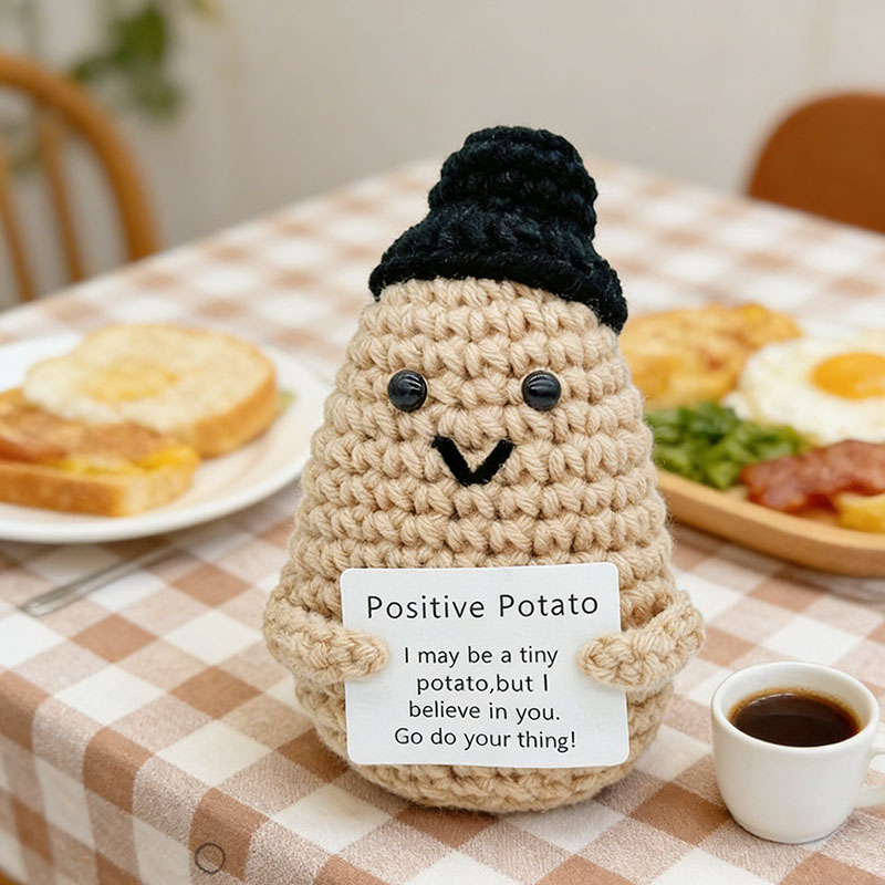 Cute Positive Potato Crochet D - Santa Hat Plush 评论和价格