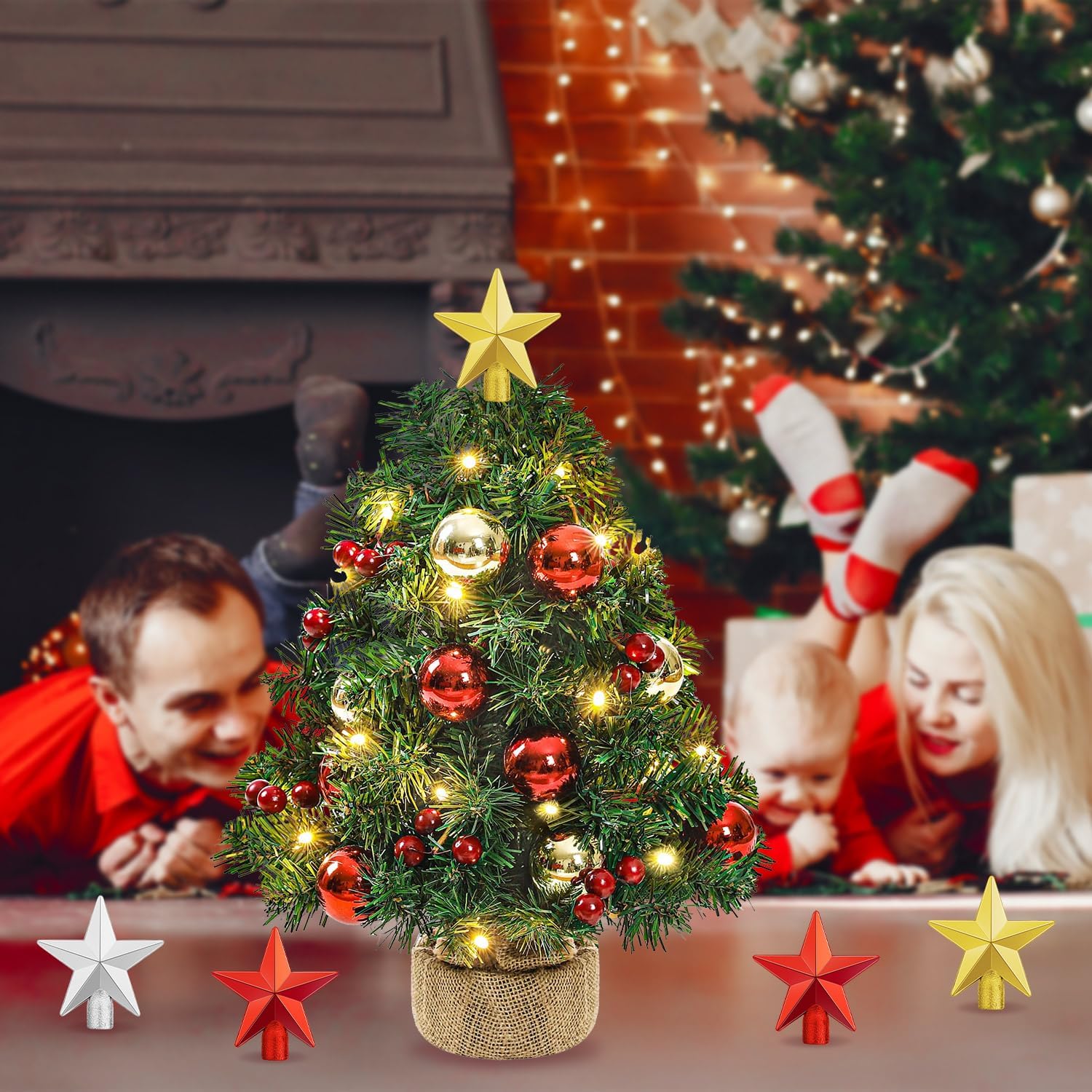 Mini Christmas Tree Topper Sma - Star Tree Topper 评论和价格