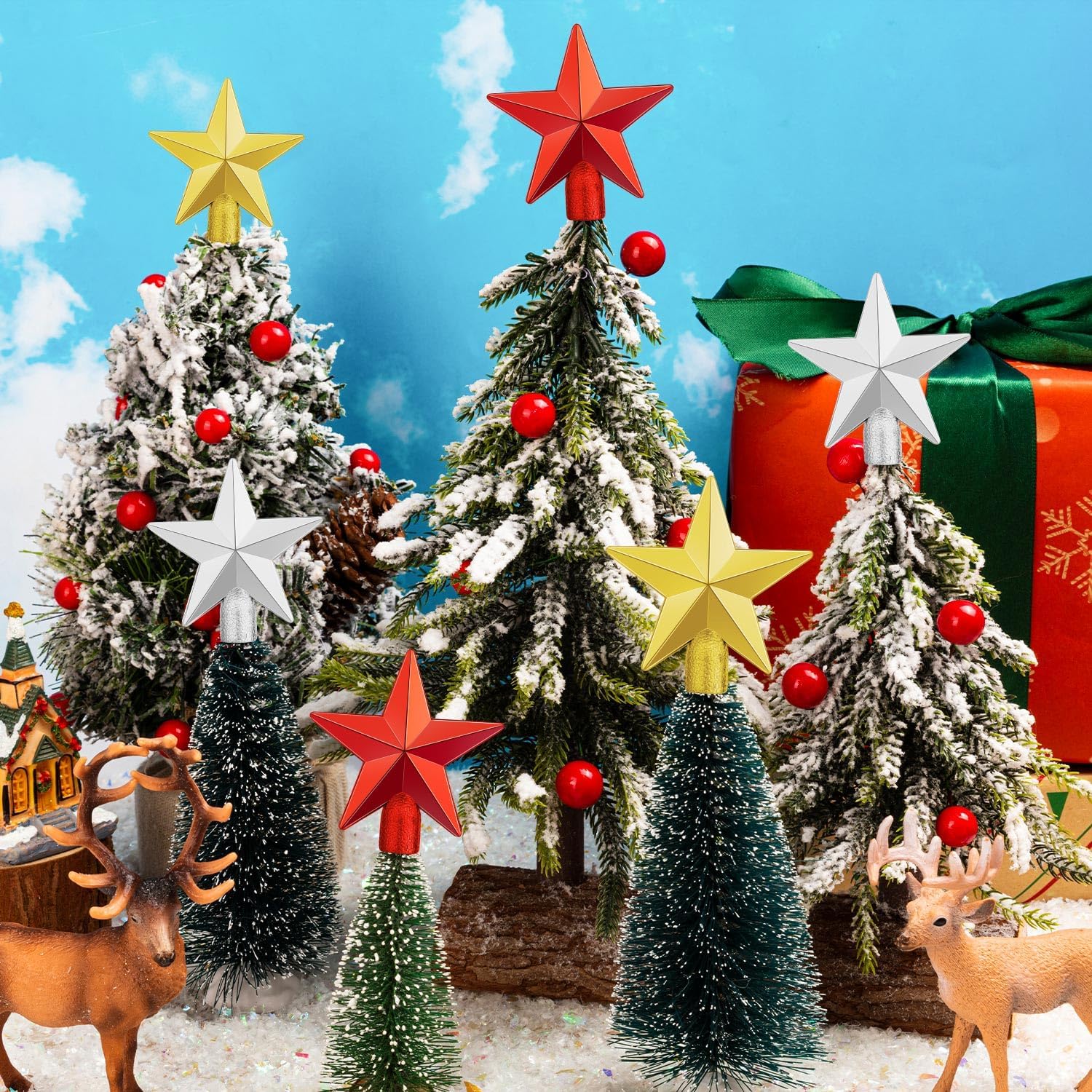 Mini Christmas Tree Topper Sma - Star Tree Topper 评论和价格