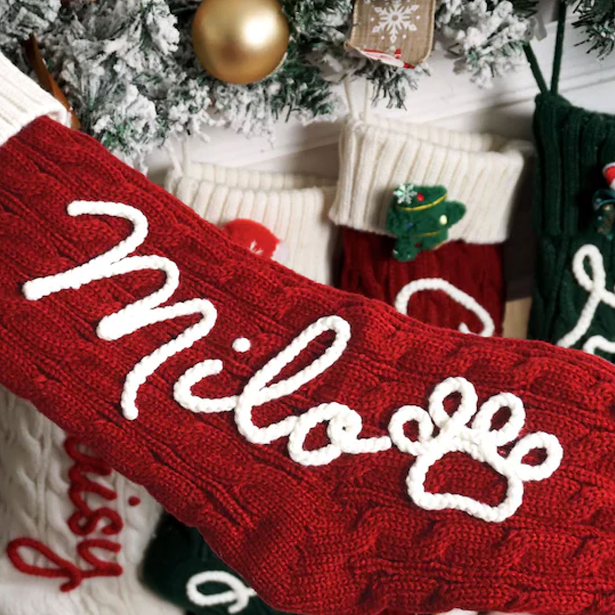 1PC Christmas decorative stock - Christmas Stocking Hanging 评论和价格