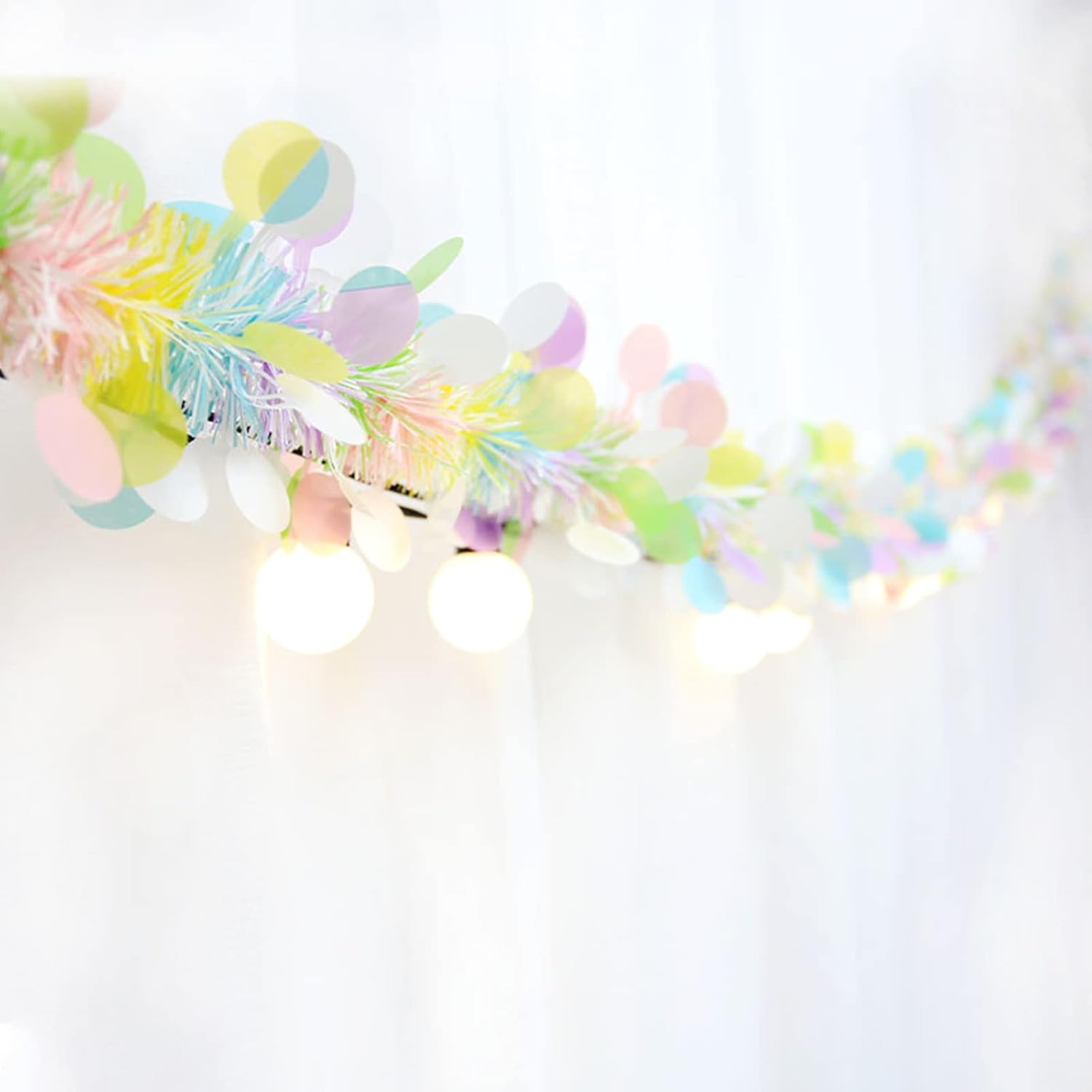 4pc Easter Tinsel Garlands Col - Tinsel Garland Decoration 评论和价格