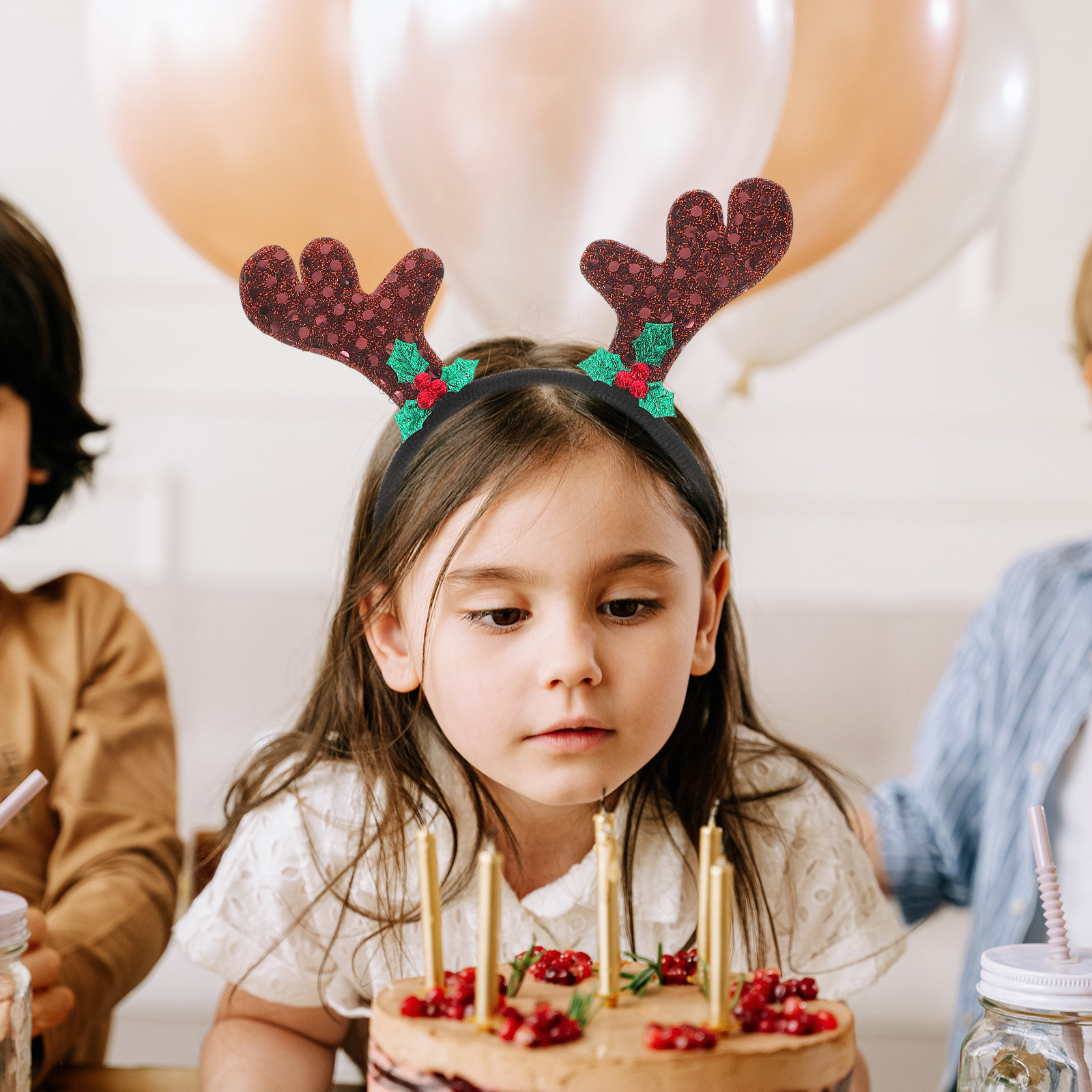 2Pcs Antler Headband Xmas Chri - Reindeer Antlers Headband 评论和价格