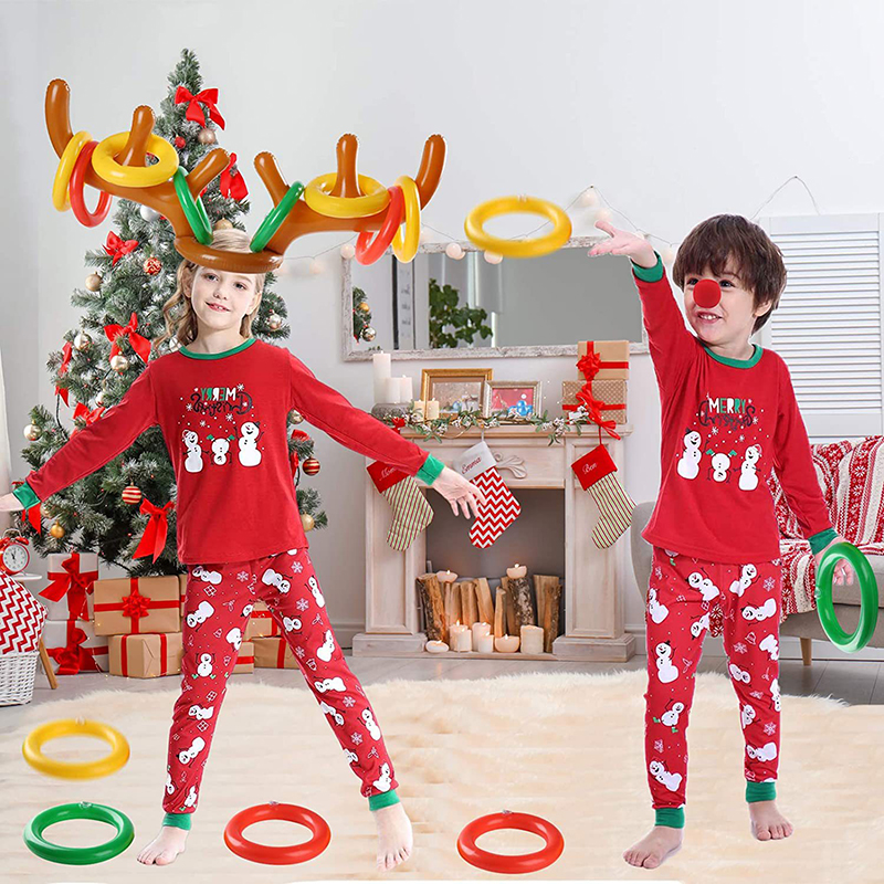 1/3/5set Christmas Game Inflat - Reindeer Antlers Headband 评论和价格