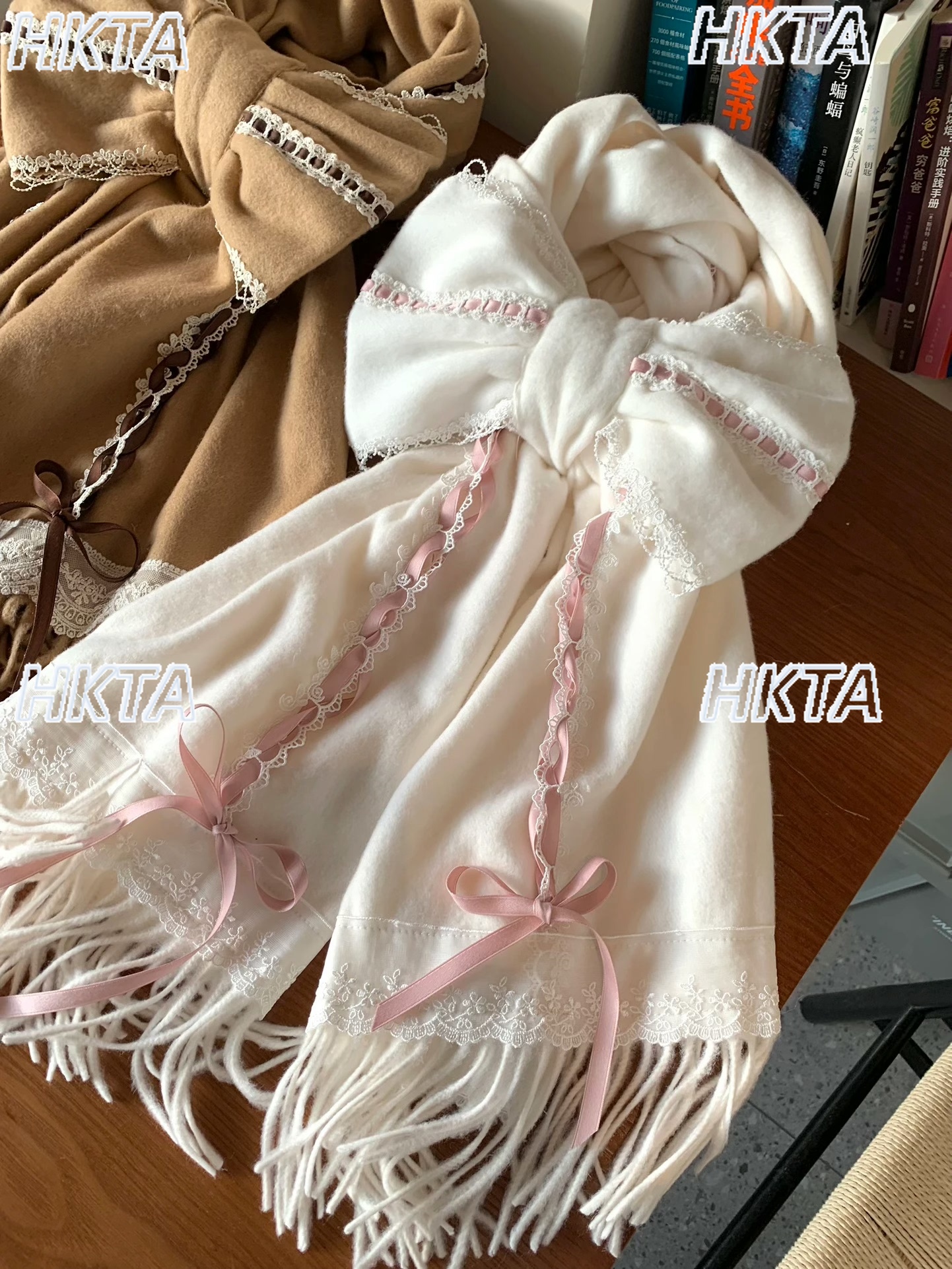 Cute Retro Ribbon Scarves Wome - Ribbon Bow Gift 评论和价格