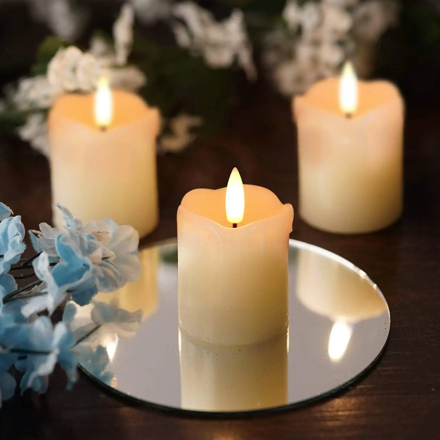 Flameless Votive Candles with  - Holiday Candle Set 评论和价格