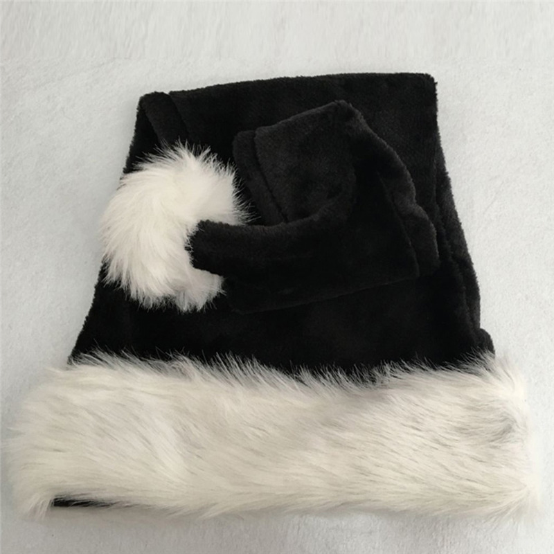Christmas Santa Hat Black Long - Santa Hat Plush 评论和价格